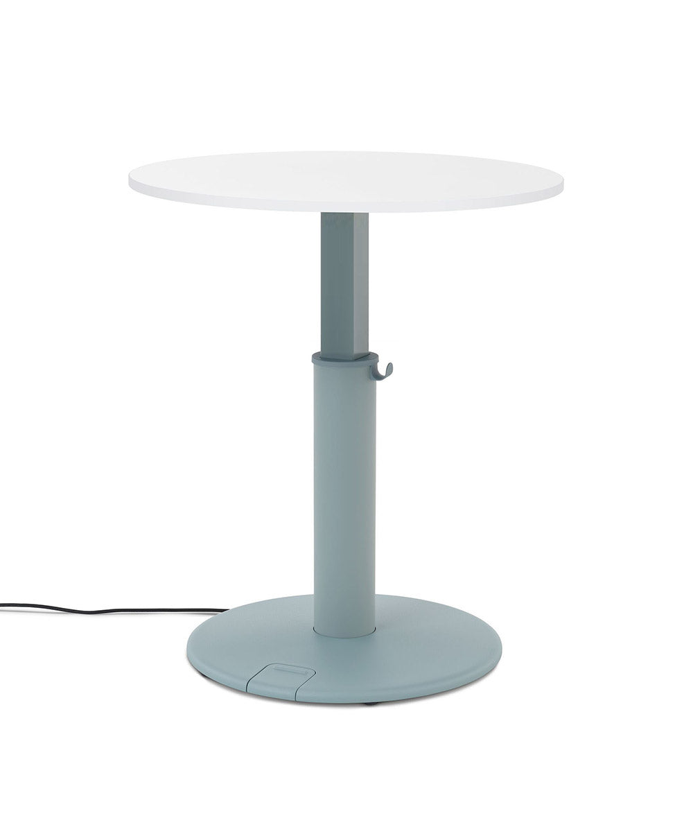 OE1 Round Standing Desk Naturlig valnød