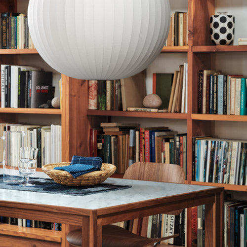 Spisestue med Nelson Ball Bubble loftspendler