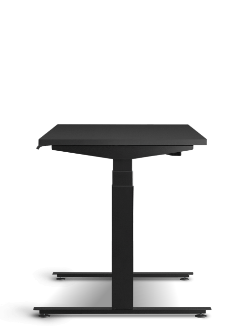Bagfra set Herman Miller Nevi sidde-stå gamingbord i sort