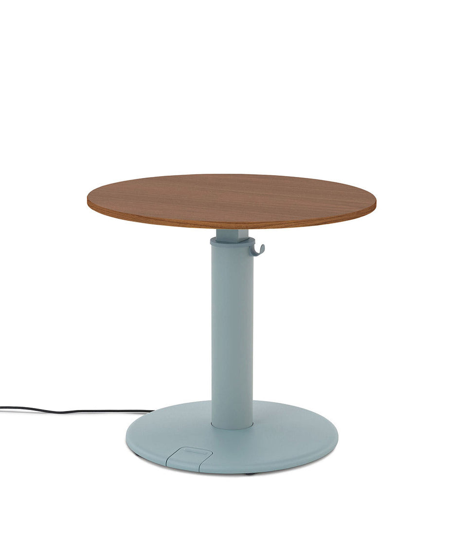 OE1 Round Standing Desk Light Ash 