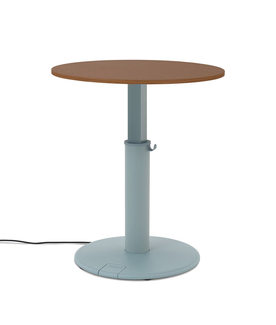 OE1 Round Standing Desk Light Ash 
