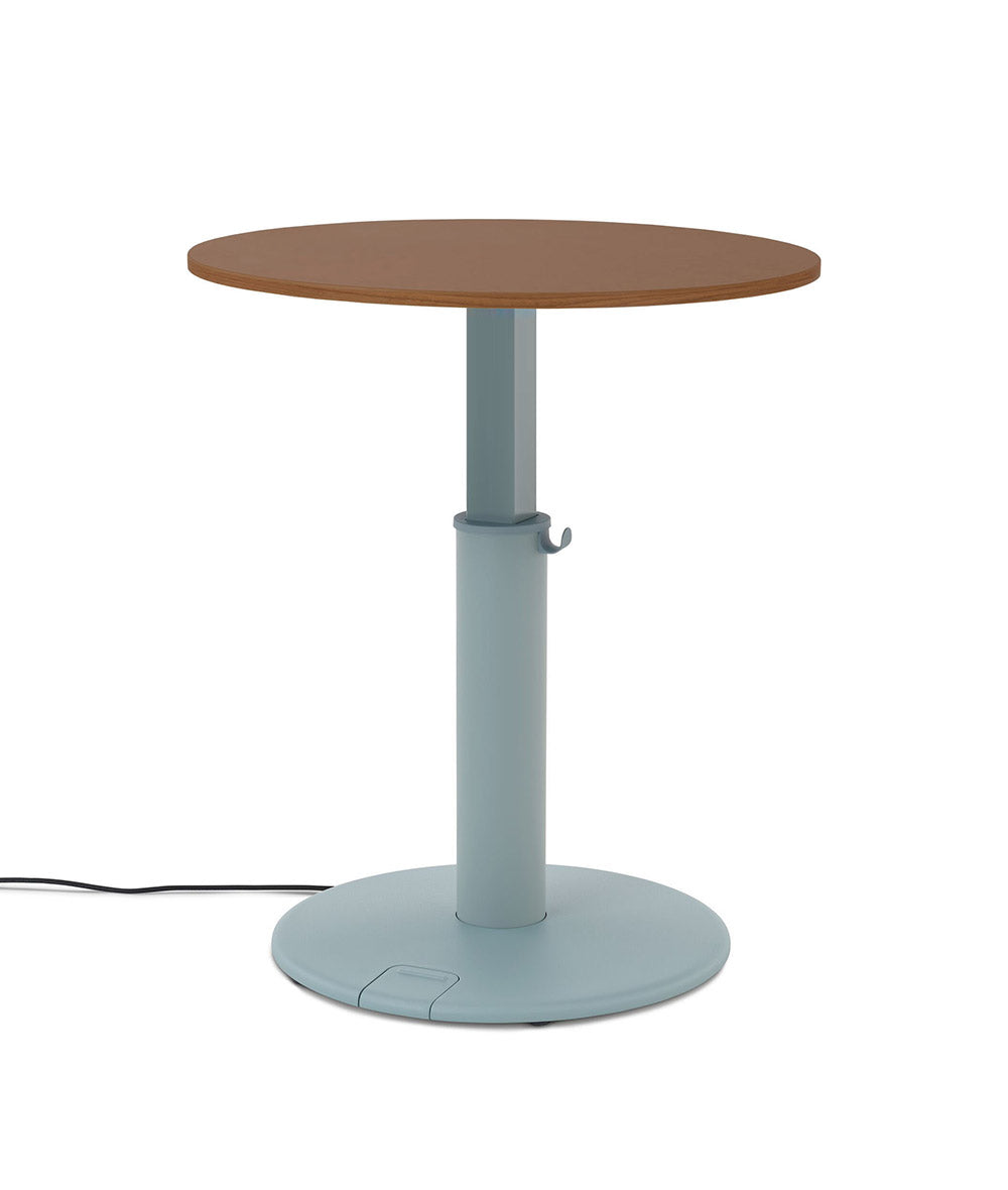 OE1 Round Standing Desk Light Ash 