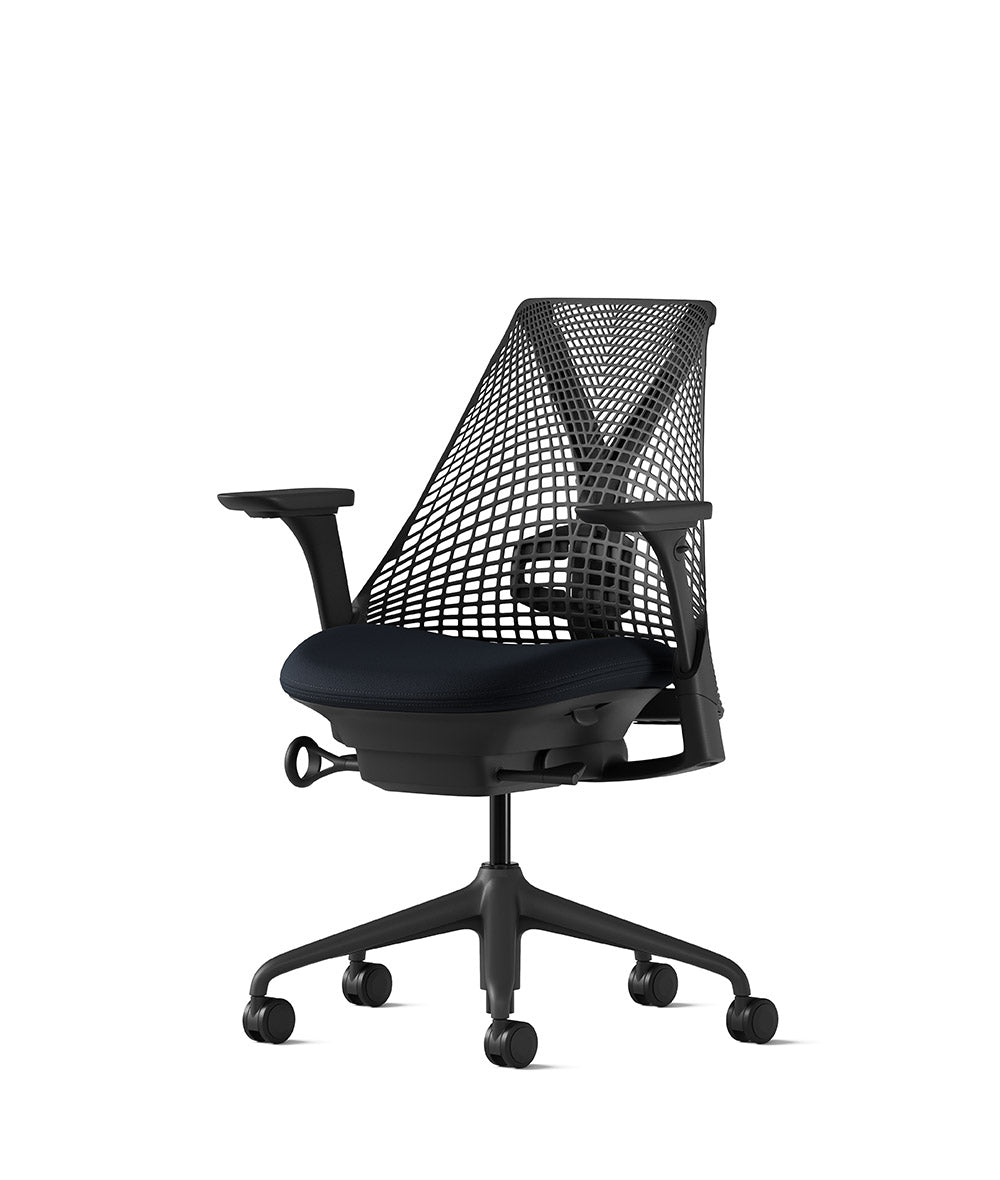 Sayl Sort/Pitch kontorstol